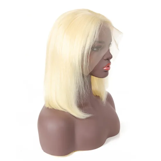 Wholesales 10A Grade 150% Peruvian Transparent Lace Frontal Bob Wigs 10 Inch 13X4 Silky Straight Lace Front Bob Wig 613