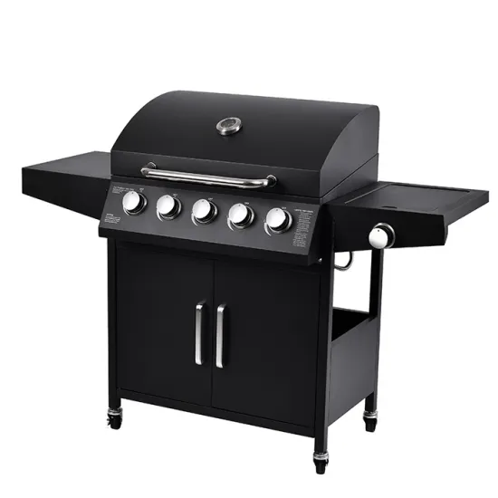 Outdoor BBQ Gas BBQ Grill 5 Burners Stainless Steel Propane Gas Grill with Side Burner for Outdoor Party