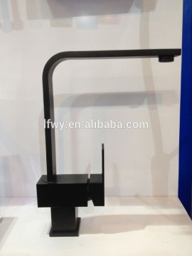 Hot sale all black brass kitchen mixer