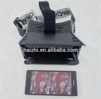 plastic black 3d glasses ColorCross 3D Glasses Virtual Reality VR 3D video Glasses