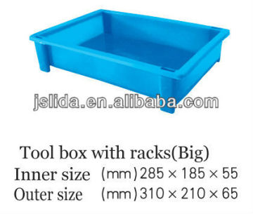 Plastic tote box with racks(big)