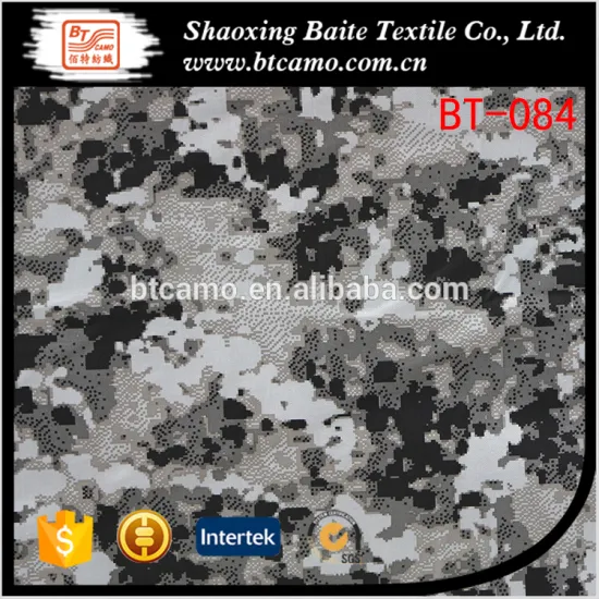 Wholesale 2016 popular cotton printed military camouflage fabric BT-084