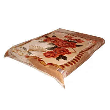 100% polyester mink weft blanket