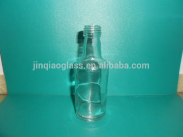 100ml clear glass sauce bottle with screw mouth