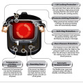 Fogão de alta pressão de aço inoxidável seguro elétrico 10L