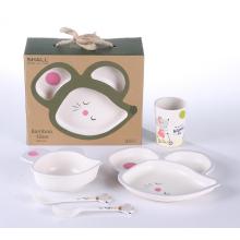 melamine dinnerware set mouse shaped 5pcs set