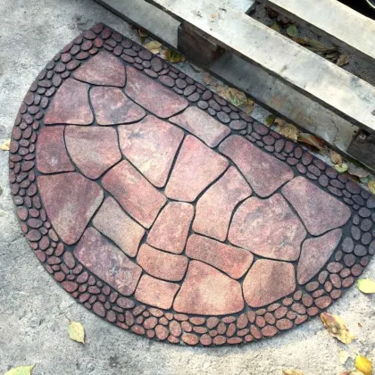 Apache Mills Mohawk Masterpiece Recycled Rubber Pebble Stone Rock Flocked Door Floor Mats: Eco-Friendly and Stylish Flooring Solutions