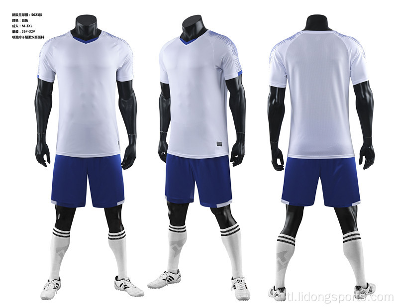 Pakyawan pasadyang pagbagsak ng mabilis na dry soccer jersey set