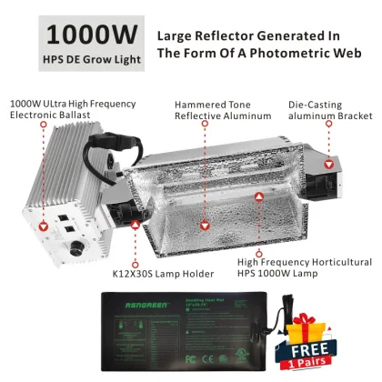 Gavita Pro Line 1000W HPS DE Fixture Bulb with HPS Ballast