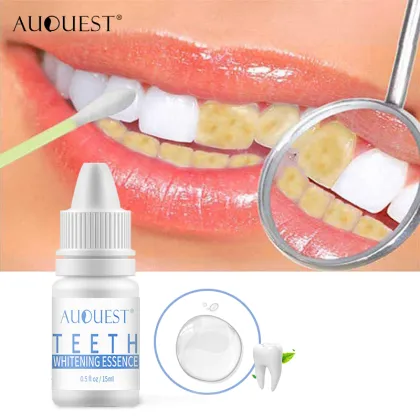 AuQuest Mint Teeth Whitening Essence Liquid Oral Hygiene Stain Remover Oral Fresh Breath Tooth Liquid Teeth Care Dental