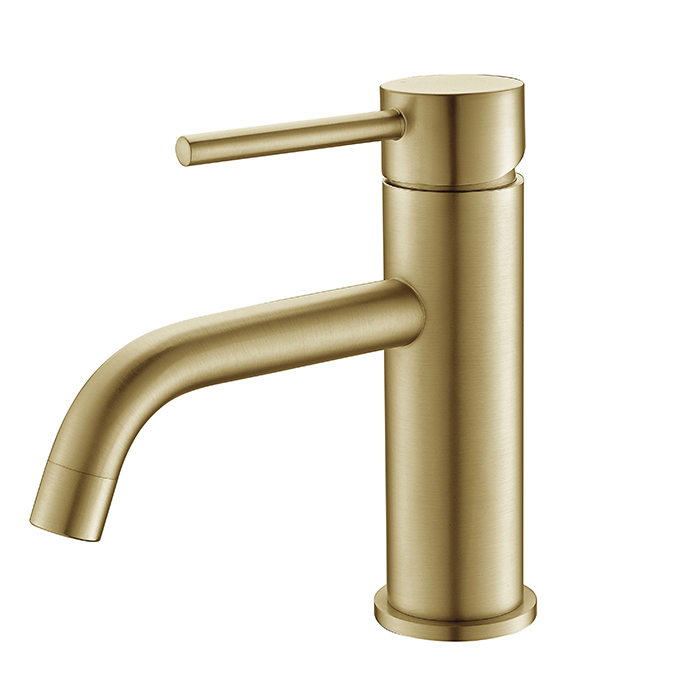 brushed gold bathroom faucet