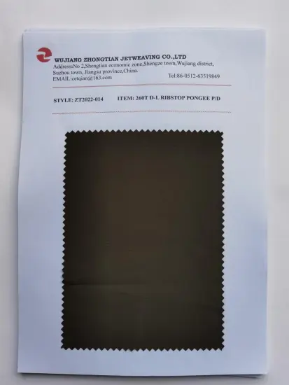 100% Polyester F-D Double Line Ribstop pongee p/d