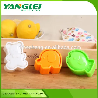 rice mold elephant/bear/fish