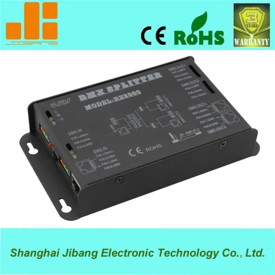 OEM 2 port dmx signal splitter for dmx512 controller