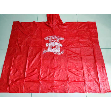 adult reusable pvc rain poncho