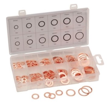 VIKTEC 150pc Copper Washer Assortment VTN1003