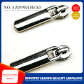 Metal zipper head square pull head