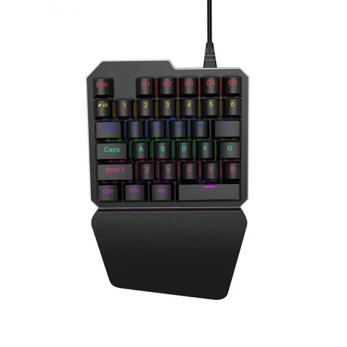 Computer Gaming Keyboard Wired 35 Key One Handed Gaming Keyboard Supplier