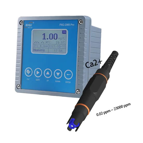 BOQU PXG-2085Pro Industrial Digital Meter for Ammonia, Calcium, Hydrogen, and Nitrate Ions in Water (0-5000 ppm)