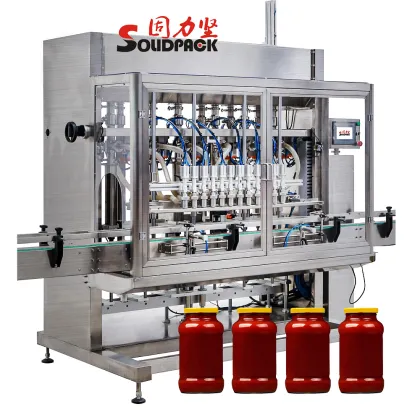 Máquina de Llenado de Alta Densidad para Tarros de Chile y Mermelada de Salsa