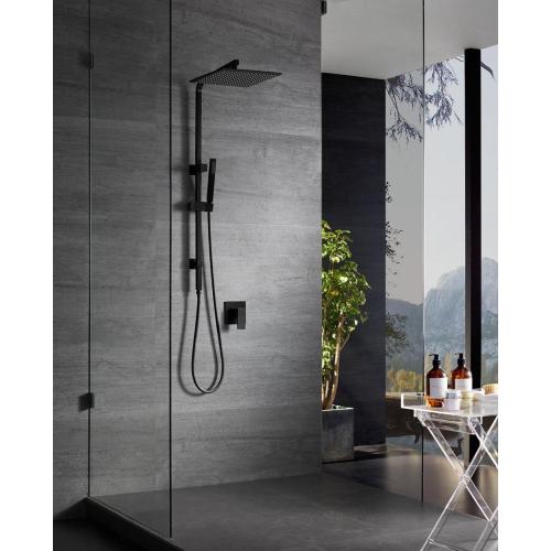 Costume de colonne de douche noir mat vente chaude