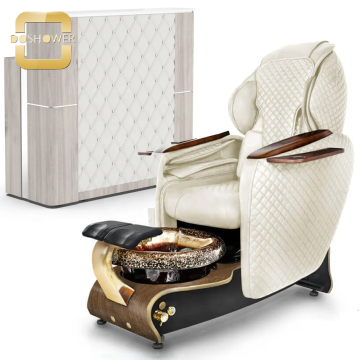 Acetone-Resistant Pedicure Salon Reception Desk Set