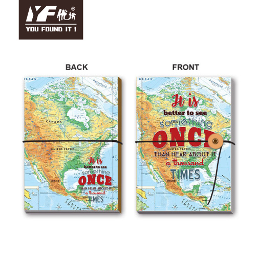 Which Notebook To Buy Custom world map style soft-cover notebook Factory