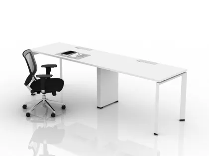 Office executive desk with cabinet/corner desk workstation