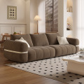 Acogedor sofá de almohada de terciopelo 3 plazas