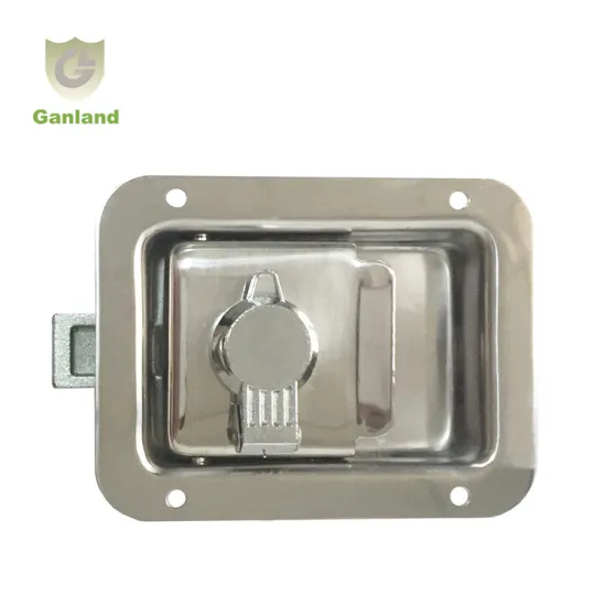 GL-12125 Stainless Steel Lockable Recessed Paddle Latch Toolbox