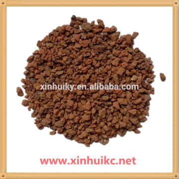 filtration application red volcanic stone