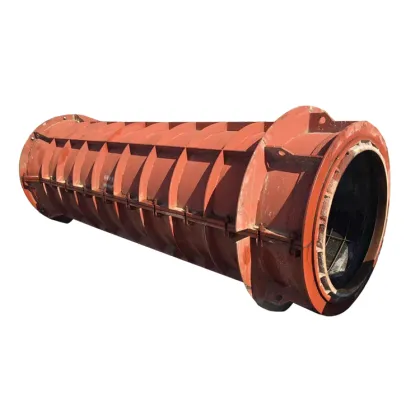 Concrete pipe reinforcement mould for precast concrete