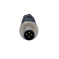 Male 4pin Field-wireable M12 T-Code Power Connector