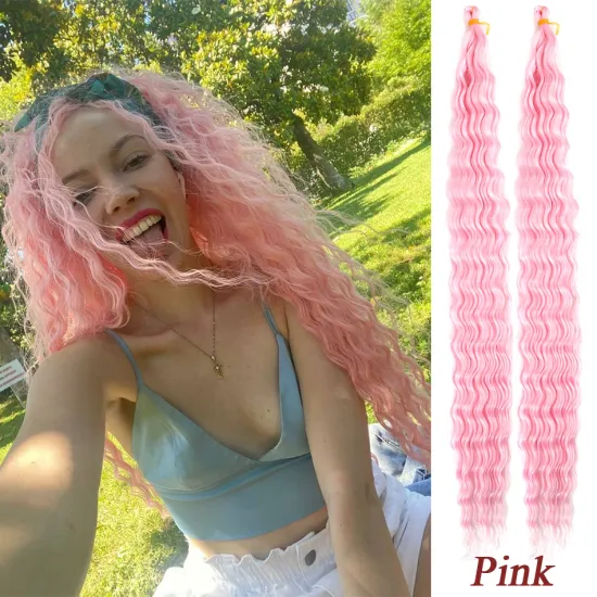 Deep Wave African Braided Hair Twist Crochet Hair Natural Synthetic Afro Curls Crochet Braids Braiding Hair Extensions For Women