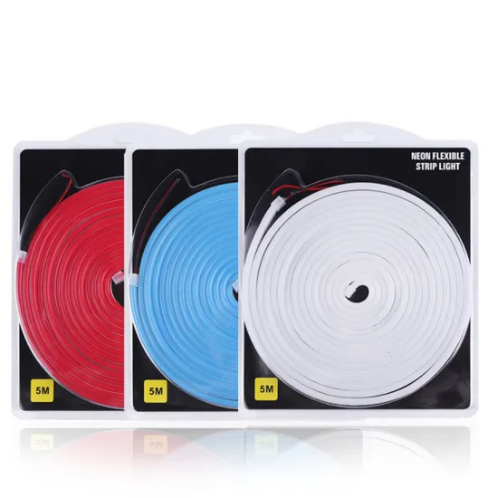 RGB Neon Flex 12V LED Strip Lights - Red, Pink, Orange, Ice Blue for DIY Christmas Lighting