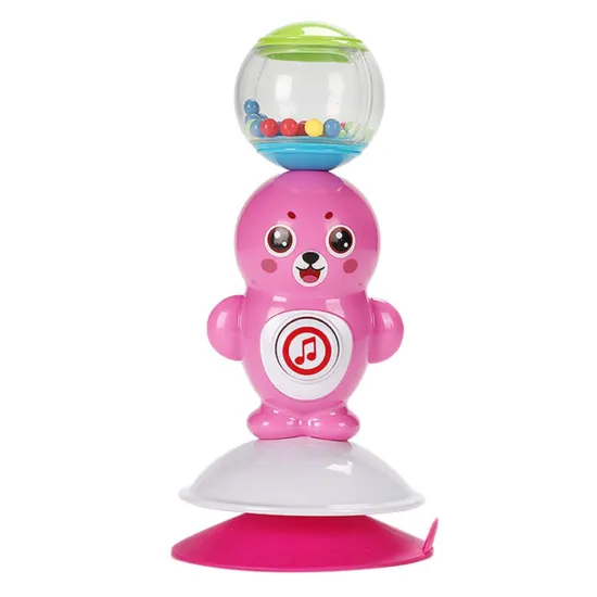 Mini Baby Rattle Toy With Entertainment Music Sucker High Chair Feeding Rotating Dining Chair Sucker Rattle Toy