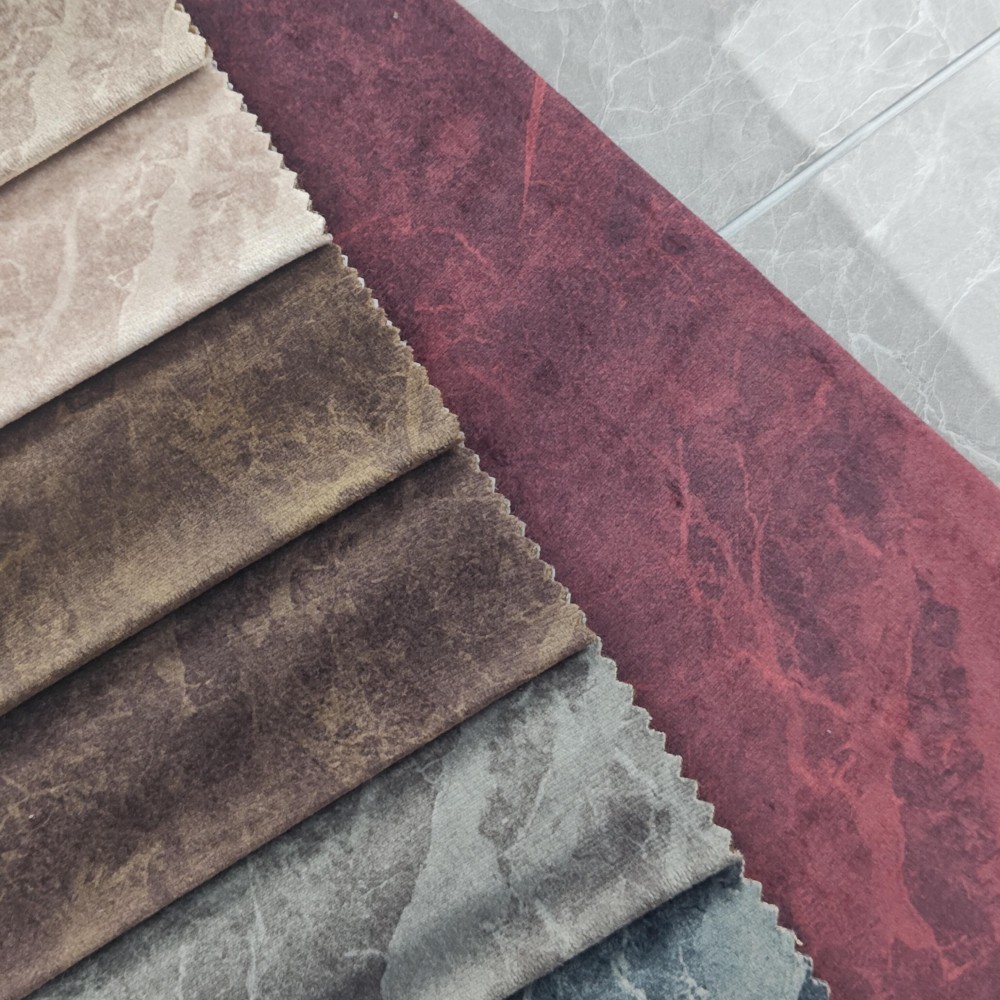 Luxury Crushed Holland Velvet Fabric for Sofa