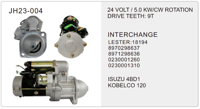truck starter-JH23-004-X