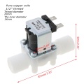 1 Pc Electric Solenoid Valve Magnetic N/C Water Air Inlet Flow Switch 1/2" DC 24V