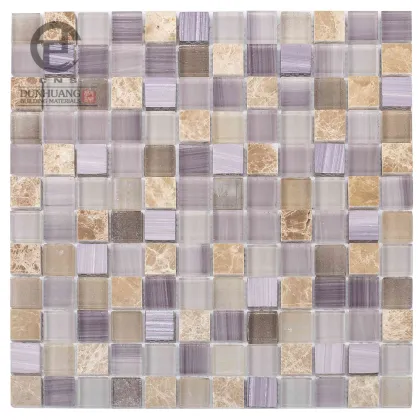 New trend unique 12x12 glass pebble mosaic tile