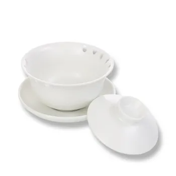 White Color Ding Kiln Ceramic Tea Cup