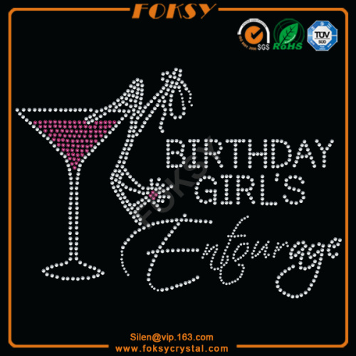 Queen Bee's Birthday Entourage rhinestone press