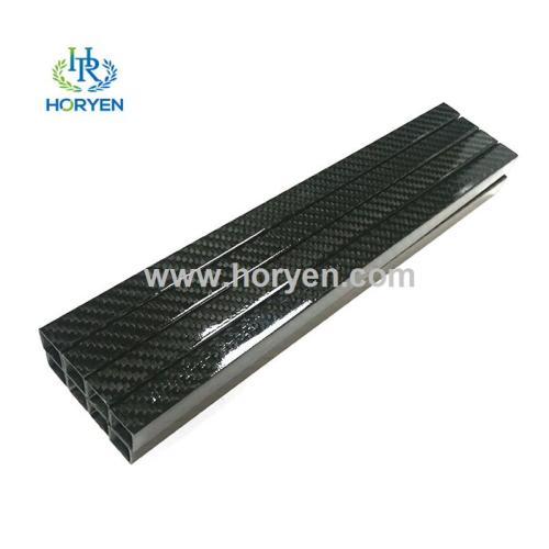 Square Tube 3k carbon fiber rectangular tube 30mm x30 mm Supplier