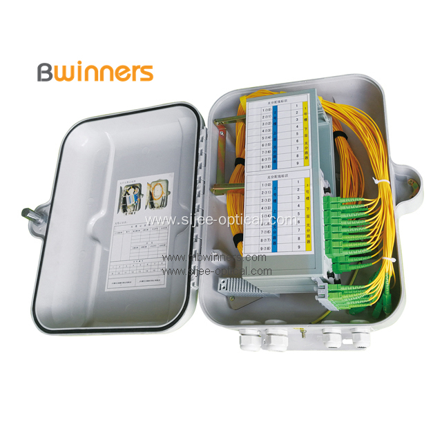 Waterproof Plastic Fiber Optic Distribution Box 1*32 PLC