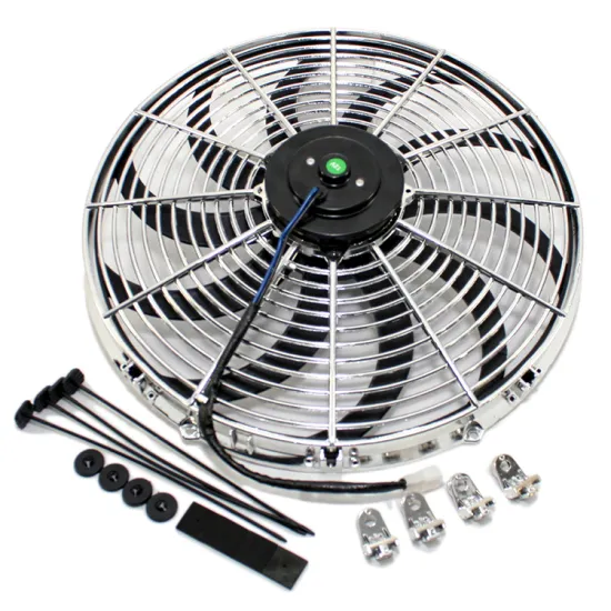 16 Inch Chrome Electric Cooling Radiator Fan with Mount Kit LS