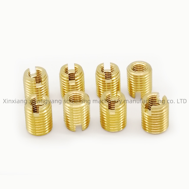 Type 302 Stainless Steel Slotted Self-Tapping Screw Sleeve Nut Fasteners Thread Insert Zinc Material Metric Measurement System