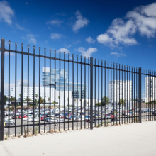 Galvanized zinc steel fence