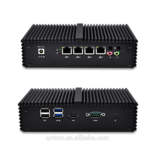 QOTOM-Q310G4 4 Gigabit LAN 3215U Dual core LAN Pfsense Linux ubuntu mini pc