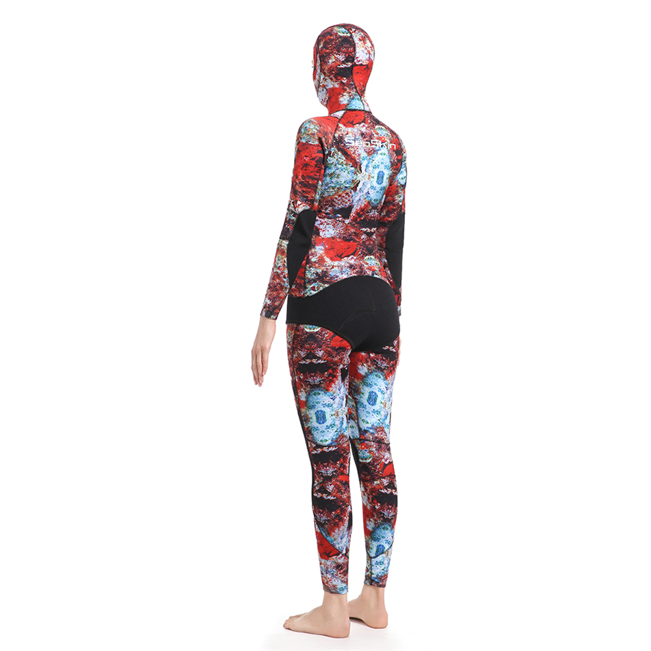 Seaskin Women Hooded Long Sleeve Custom Diving Wetsuit