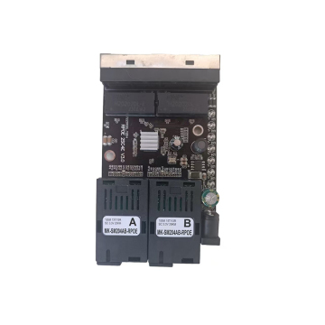Switch Fiber Poe Ethernet Reverse dengan 2 port serat, 4 port LAN, penyambung SC, mod tunggal, simplex, 10/100m